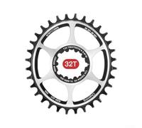 Direct Mount Alloy Crankset 32T Oval 3mm Offset | 32T oval ring, 3mm offset, direct mount, aluminum alloy, seamless alignment, MTB cycling(3mmGXP Chainring 32T)