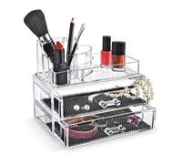 Direct Retail Products Organizador de Maquillaje acrílico con cajones Modelo Grande de Polipropileno Transparente