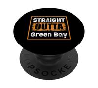 Directamente de Green Bay Wisconsin USA Retro Vintage Humor PopSockets PopGrip Adhesivo