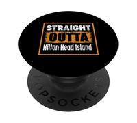 Directamente Fuera de Hilton Head Island Carolina del Sur Estados Unidos Retro PopSockets PopGrip Adhesivo