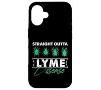 Directamente fuera de la enfermedad de Lyme Enfermedad de garrapatas Carcasa para iPhone 16