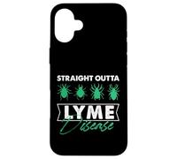 Directamente fuera de la enfermedad de Lyme Enfermedad de garrapatas Carcasa para iPhone 16 Plus
