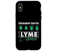 Directamente fuera de la enfermedad de Lyme Enfermedad de garrapatas Carcasa para iPhone X/XS