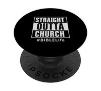 Directamente fuera de la Iglesia #BIBLELife Christian PopSockets PopGrip Adhesivo
