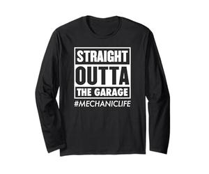 Directamente Fuera de la Vida mecánica del Garaje Manga Larga