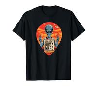Directamente fuera de Mars Alien Funny Sci Fi Space Camiseta