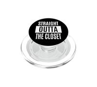 Directamente Fuera del Armario Orgullo Divertido LGBTQIA PopSockets PopGrip para MagSafe
