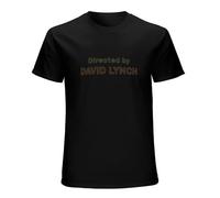 Directed by David Lynch Movie Fan Men's Black T-Shirt Unisex tee Shirt L