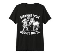 Directo de la Boca del Caballo para niños y Profesores modismos Camiseta Premium