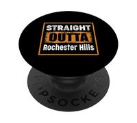 Directo de Rochester Hills Michigan USA Retro Vintage PopSockets PopGrip Adhesivo