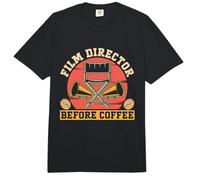 Director de Cine Antes del Editor de Video Coffee Lover Director de Cine Comfort Colors Adult Heavyweight T-Shirt