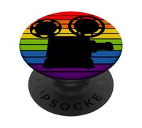 Director de Cine Retro Vintage Cineasta Videógrafo PopSockets PopGrip Adhesivo