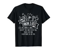 Director de Escuela Caos Humor Ser Director es fácil Camiseta gráfica económica, Hombre, Negro, XL