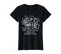 Director de Escuela Caos Humor Ser Director es fácil Camiseta gráfica económica, Mujer, Negro, S