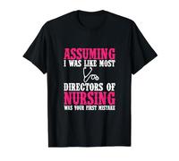 Director de Ropa de enfermería - Diseño Divertido de Grandes Enfermeras Camiseta gráfica económica, Hombre, Negro, L