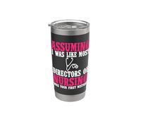 Director de ropa de enfermería - Diseño divertido de grandes enfermeras Vaso térmico de acero inoxidable de doble pared