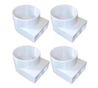 Director de ventilación para autocaravana para calefacción Truma, accesorio para manillar de aire apto para calefacción Truma y Webasto, desviador de flujo de aire de 90°, material ASA, diámetro de 55