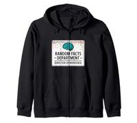 Director del Departamento de Hechos Aleatorios de Nonsense Sarcastic Nerd Sudadera con Capucha