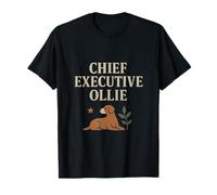 Director ejecutivo Ollie Vintage Serif Earthy Design Camiseta