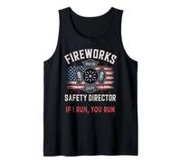 Director Oficial DE Seguridad DE Bomberos Artificiales Escuadrón Boom Camiseta sin Mangas