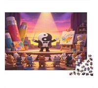 Director Panda Orquesta Puzzle de 1000 Piezas Papel Puzzle para Adultos Escena Concierto Animal Familia Relajación Decoración Regalo 38x26cm/1000pcs