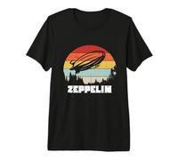 Dirigible dirigible dirigible Zepelin Zepelin Zepplin Retro de los años 70 Camiseta Premium