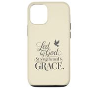 Dirigido por Dios Fortalecido por la Gracia Carcasa para iPhone 12/12 Pro