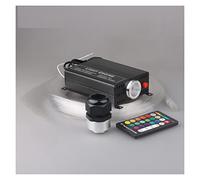 DIRIGIÓ Luces ópticas Kit de techo STAR LIGHT 1 6w rgbw 16 Cambio color 300pcs 0.75mm 2m Fin Glow Fibra óptica fibra Iluminación