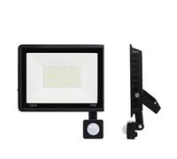 DIRIGIÓ Luz de pared Pir Reflector de sensor de movimiento IP65 Lámpara de camino de jardín al aire libre impermeable for la decoración del jardín ,Excelente disipación del calor(6000-6500K_PIR 100W)