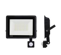 DIRIGIÓ Luz de pared Pir Reflector de sensor de movimiento IP65 Lámpara de camino de jardín al aire libre impermeable for la decoración del jardín ,Excelente disipación del calor(6000-6500K_PIR 50W)