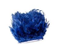 DIRKES Plumas de Pavo Naturales esponjosas, Flecos de Plumas de marabú Suaves de 1/5/10m para Manualidades, Disfraces de Carnaval, decoración de Ropa