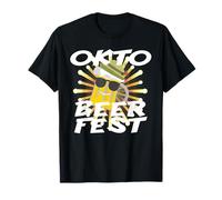 Dirndl Lederhose Kostüm JGA Sekt Hirsch Bier Lustiger Spruch Camiseta