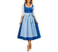Dirndl para mujer, vestido de tirolesa Oktoberfest, conjuntos completos, tallas grandes, blusa tirolesa, disfraz de tirolesa, delantal tiroleso, cómodo