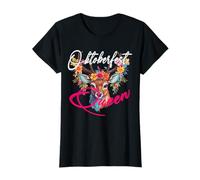 Dirndl Top Sekt Hirsch Bier Lustig Spruch Oktoberfest Queen Camiseta