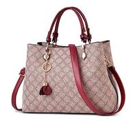 DIRRONA Bolsos De Mujer Moda Bolso Tote Bandolera Mujer Grande Hombro Bolsos Casual Viaje Bolso De SeñOra Fiesta Uso Diario PU Cuero Impermeable Bolso Cruzado Elegante ImpresióN Bolsa De Mensajero