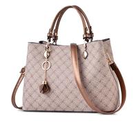 DIRRONA Bolsos De Mujer Moda Bolso Tote Bandolera Mujer Grande Hombro Bolsos Casual Viaje Bolso De SeñOra Fiesta Uso Diario PU Cuero Impermeable Bolso Cruzado Elegante ImpresióN Bolsa De Mensajero