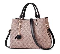 DIRRONA Bolsos De Mujer Moda Bolso Tote Bandolera Mujer Grande Hombro Bolsos Casual Viaje Bolso De SeñOra Fiesta Uso Diario PU Cuero Impermeable Bolso Cruzado Elegante ImpresióN Bolsa De Mensajero
