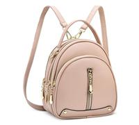 DIRRONA Mini Mochila Mujer - Bolso Bandolera y Bolso de Mano Convertible, Ligero, de Cuero PU Impermeable, Estilo Dulce y Casual, Viaje, Universidad y Trabajo