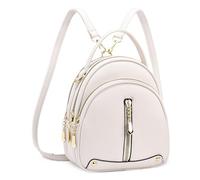DIRRONA Mini Mochila Mujer - Bolso Bandolera y Bolso de Mano Convertible, Ligero, de Cuero PU Impermeable, Estilo Dulce y Casual, Viaje, Universidad y Trabajo