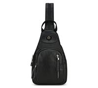 DIRRONA Moda Mochila Mujer Bolsa de Pecho de Mujer Casual Ligero Bolsas de Hombro Mochila de PU Pequeña Impermeable Señora Anti Robo Bolsa de Escuela