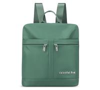 DIRRONA Simple Mochila de Mujer Ligero Bolsas De Hombro Viajar Trabajar Escuela Anti-Robo Casual Mochila Múltiples Bolsillos Nylon Impermeable Señoras Moda Mochilas Verde