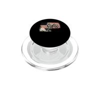 Dirt Bike American Flag Motocross Biker Vintage USA Cool PopSockets PopGrip para MagSafe