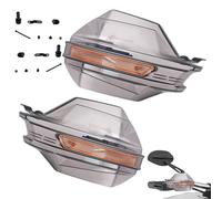 Dirt Bike Hand Guards, Motorcycle Handle Cover, Windproof Handlebar Protector with Black or Transparente Shield, Vehicle Accessories for Dirtbike Lowrider Riders, Outdoor Use