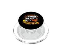 Dirt Bike Motocross I Brush My Teeth with Dirt PopSockets PopGrip para MagSafe