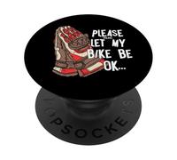 Dirt Bike Please Let My Bike Be Ok Motocross Bike Oración PopSockets PopGrip Adhesivo