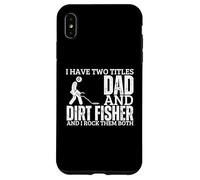 Dirt Fisher and Dad Proud Men Detección de Metales Pesca de Suciedad Carcasa para iPhone XS MAX