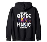Dirt in my Shoes Music in my Soul Sudadera con Capucha