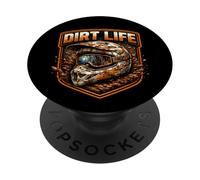 Dirt Life Muddy - Casco de Motocross, Motocross, Motocross MX PopSockets PopGrip Adhesivo