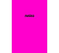 DIRT ROAD PRESS Journal Notebook (Hot Pink) - 4 months, 120 pages, Medium 6 in x 9 in - 90 GSM thick paper - Paperback Journaling Notebook for Work, School & Bullet Journaling