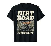 Dirt Road Therapy Bosque Al Aire Libre Senderismo Rutas Camping Camiseta